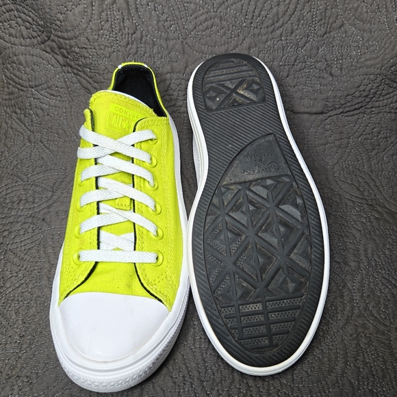 CONVERSE Women's Chuck Taylor All Star Move Lo Platform Sneaker Lime Shoe Sz 8 - Picture 9 of 10